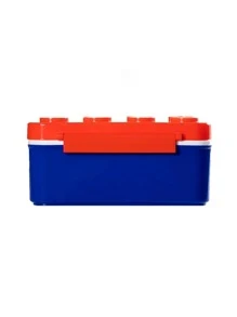 Lunch Box In The Shape Of Stackable Blocks 3 Containers - Red - View 2