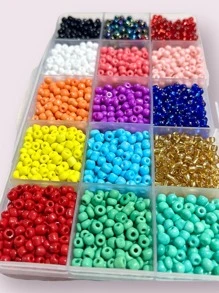 +4,500 pz Kit cuentas de colores chaquiron - Multicolor - Ver 4