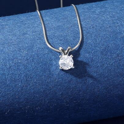 Hihho 1Pc Thời Trang Thép Không Gỉ Đính Đá Cubic Zirconia Vòng Cổ Cho Nữ Trang Trí Hàng Ngày