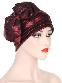 1 cái nơ nữ trang trí quấn đầu thời trang cho gia đình - Màu Đỏ Sâu - Xem 1
