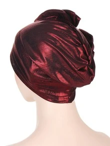 1 cái nơ nữ trang trí quấn đầu thời trang cho gia đình - Màu Đỏ Sâu - Xem 3