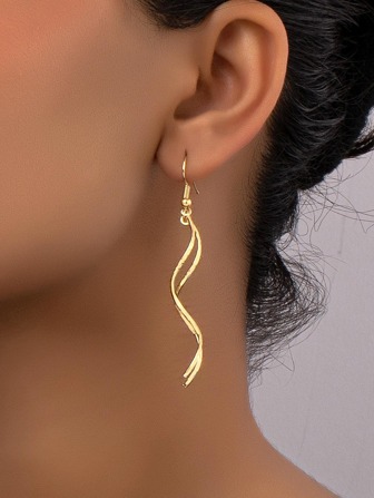 Fashion Spiral Tassel Drop Earrings For Women For Gift