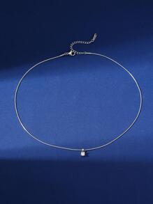 Hihho Collar con colgante zirconia cúbica - Plateado - Ver 6