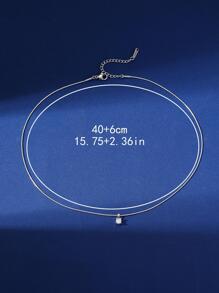 Hihho Collar con colgante zirconia cúbica - Plateado - Ver 7