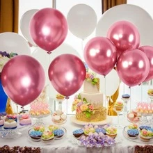 20 quả bóng bay kim loại 10 inch nhiều màu sắc, bóng bay mạ crôm dày sáng bóng, trang trí hoàn hảo cho tiệc cưới, sinh nhật, tốt nghiệp, Halloween, lễ tạ ơn, Giáng sinh, năm mới, lễ hội hóa trang, Giáng sinh - Đỏ - Xem 2