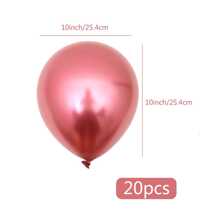 20 quả bóng bay kim loại 10 inch nhiều màu sắc, bóng bay mạ crôm dày sáng bóng, trang trí hoàn hảo cho tiệc cưới, sinh nhật, tốt nghiệp, Halloween, lễ tạ ơn, Giáng sinh, năm mới, lễ hội hóa trang, Giáng sinh - Đỏ - Xem 3