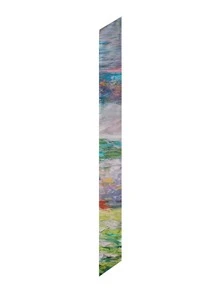 Painting Print Skinny Scarf - Multicolor - View 4