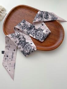 印花圍巾 - 彩色 - 查看 3