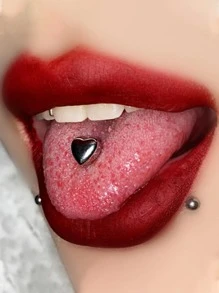 Piercing de lengua - Plateado - Ver 2
