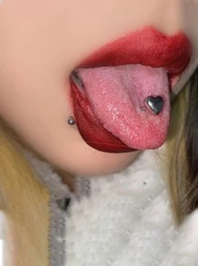 Piercing de lengua - Plateado - Ver 3