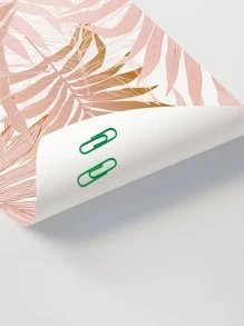 SUPSTICKER 1set Leaf Pattern Wall Sticker, Modern PVC Self Adhesive Wall Art Decal, For Home Decor - Multicolor - View 2