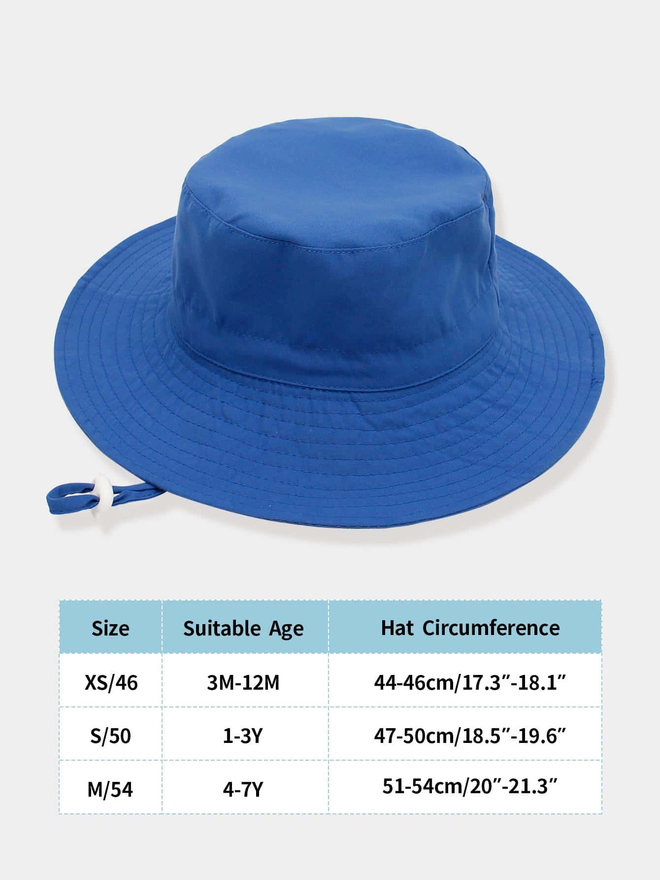 1 szt. Dziecięca regulowana czapka przeciwsłoneczna w jednolitym