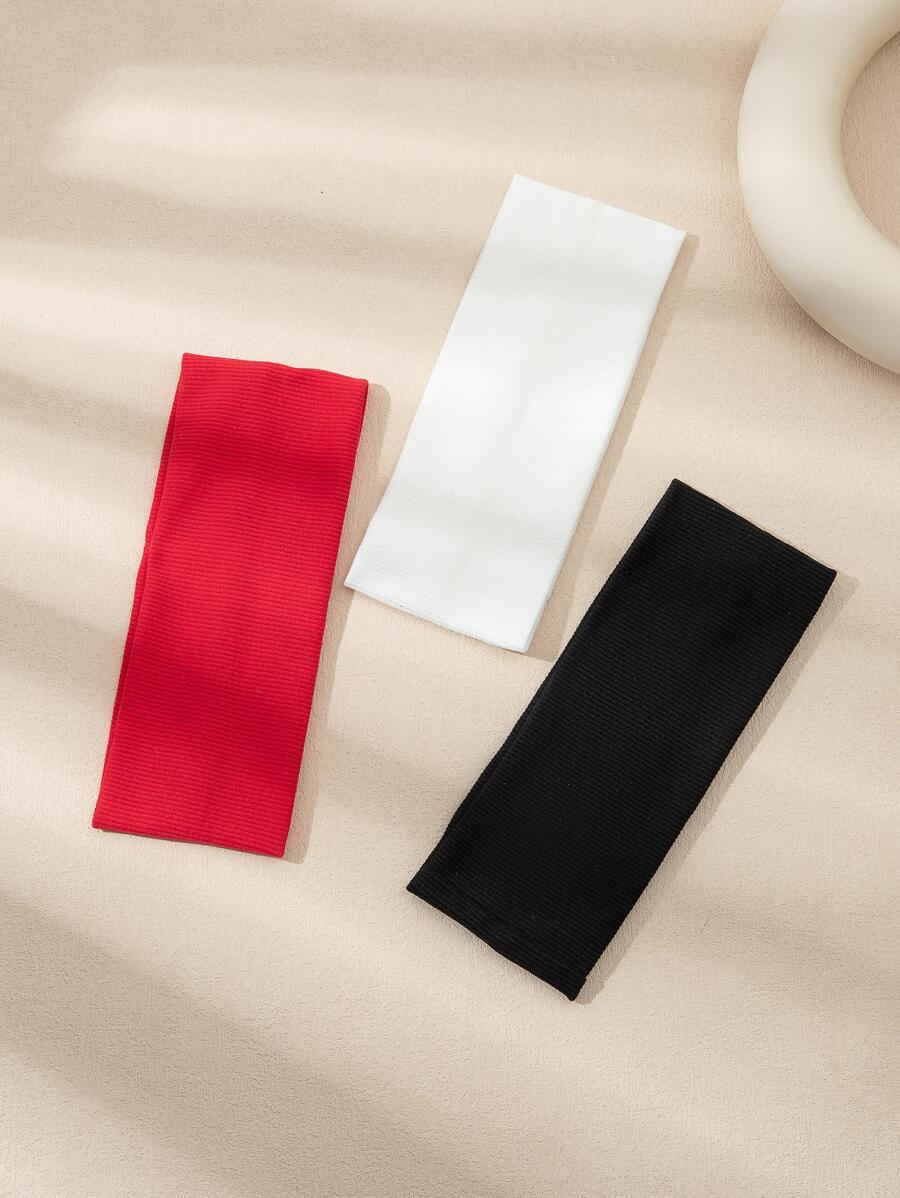 3 chiếc dây buộc tóc đàn hồi cho nữ thể thao ngoài trời - Nhiều màu - Xem 1