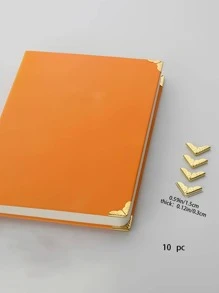 multibey 10入組/套素色書角落創意便攜裝飾書角落套適用於書保護 - 彩色 - 查看 2