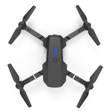 Drone RC plegable E88 con cámara, mantenimiento de altitud, despegue/aterrizaje con un solo botón, volteretas 3D, control por aplicación, accesorios incluidos, adecuado para mayores de 14 años, el control remoto requiere 3 pilas AA (se venden por separado) - Negro - Ver 11