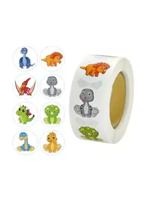 1roll Cartoon Graphic Sticker, Cartoon Design PVC Waterproof Decorative Sticker For School Student - Multicolor - View 7