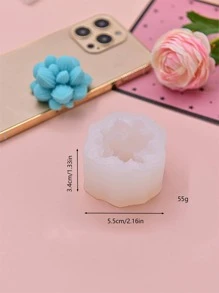 6 Cái/bộ Khuôn Silicon, Khuôn Silicon Hình Mọng Nước Hiện Đại Cho Thủ Công DIY - trắng - Xem 6