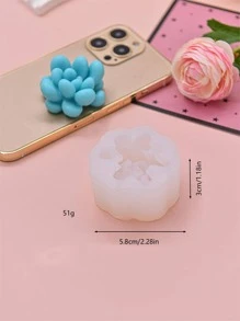 6 Cái/bộ Khuôn Silicon, Khuôn Silicon Hình Mọng Nước Hiện Đại Cho Thủ Công DIY - trắng - Xem 7