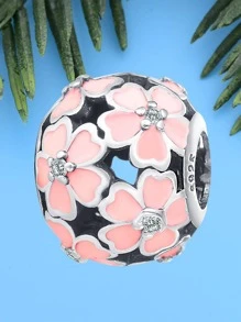 1 Bạc Thời Trang Đính Đá Cubic Zirconia & Hoa Trang Trí Tự Làm Đính Hạt Dành Cho Nữ Trang Sức Làm - Bạc - Xem 3