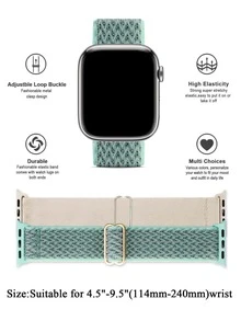 10 cái Dây đeo đồng hồ thông minh thông minh đa năng đàn hồi bằng nylon - Nhiều màu - Xem 3