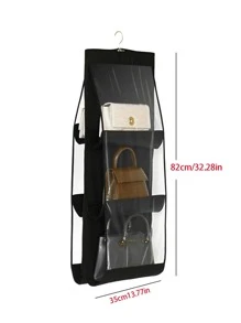 1入組多格掛式錢包收納袋 - 灰色 - 查看 5