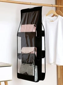 1入組多格掛式錢包收納袋 - 灰色 - 查看 2