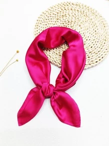 1pc Ladies' Silk-Like Chiffon 70*70cm Square Scarf & Headscarf, Suitable For Daily Wear Bandana,Hair Band,Head Band Ideal For Dressing Up Your Look