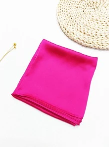 1pc Ladies' Silk-Like Chiffon 70*70cm Square Scarf & Headscarf, Suitable For Daily Wear Bandana,Hair Band,Head Band Ideal For Dressing Up Your Look
