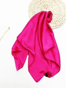 1pc Ladies' Silk-Like Chiffon 70*70cm Square Scarf & Headscarf, Suitable For Daily Wear Bandana,Hair Band,Head Band Ideal For Dressing Up Your Look