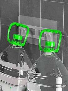 2pcs Simple White Punch Free Bracket, PMMA Anti-slip Holder For Household - White - View 5