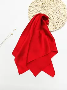 1 pieza Pañuelo cuadrado de mujer de gasa de seda de 70*70 cm para uso diario, pañuelo, diadema, banda para la cabeza, ideal para realzar tu apariencia en Navidad