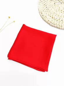1 pieza Pañuelo cuadrado de mujer de gasa de seda de 70*70 cm para uso diario, pañuelo, diadema, banda para la cabeza, ideal para realzar tu apariencia en Navidad