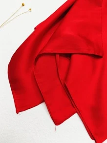 1 pieza Pañuelo cuadrado de mujer de gasa de seda de 70*70 cm para uso diario, pañuelo, diadema, banda para la cabeza, ideal para realzar tu apariencia en Navidad