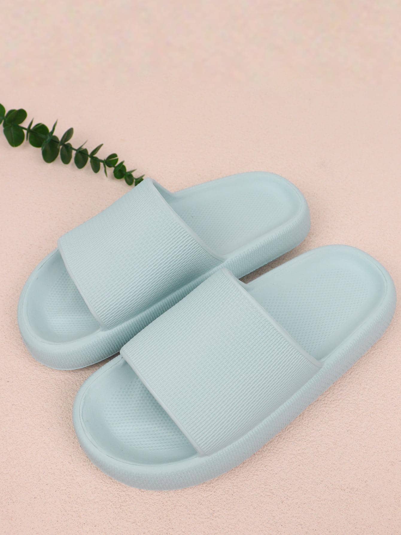 Dép nam, Dép quai hậu đơn giản - Màu xanh nhạt - Xem 1