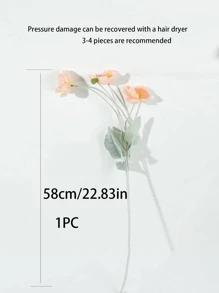 1 PC Hoa Giả Bằng Nhựa, Hoa Giả Hiện Đại Cho Đám Cưới, Trang Trí Nhà Cửa - Hồng - Xem 5