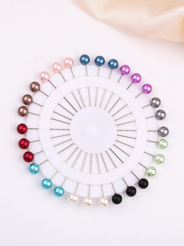 30pcs Pearl Headed Hijab Pins, Scarf Accessory