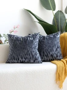 滿版圖案靠墊套不附帶墊芯 - 深灰色 - 查看 6