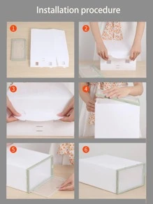 1入組素色鞋子收納盒 - 粉色 - 查看 8