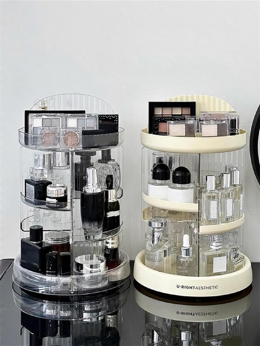 1pc Clear Rotatable Cosmetic Desktop Storage Rack SHEIN USA