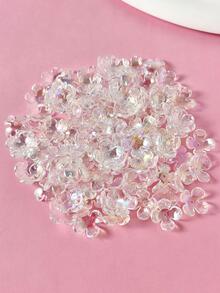 100pcs/set Flower Design DIY Bead - Clear - View 3