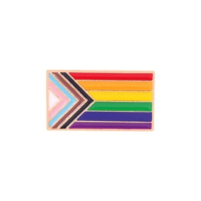 European And American Rainbow Flag Brooch, Metal Badge Pin, Lapel Pin, Accessory Spurs Pin For Decoration