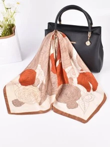 YWQLWJ 女士印花時尚頭巾適用於裝飾用品