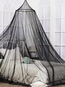 Luxury Mosquito Net For Double To King Size Bed Canopy | Camping Screen House | Finest Mesh – 300 Holes Per Square Inch, Easy To Install, Hanging Kit, Storage Bag Color Bed Canopywith Glow In The Dark Unicorns, Stars And Rainbows Fire Retardant Fabric - Black - View 3