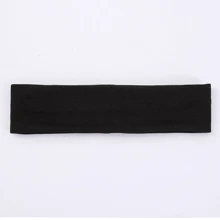 素色髮帶 - 黑色 - 查看 3