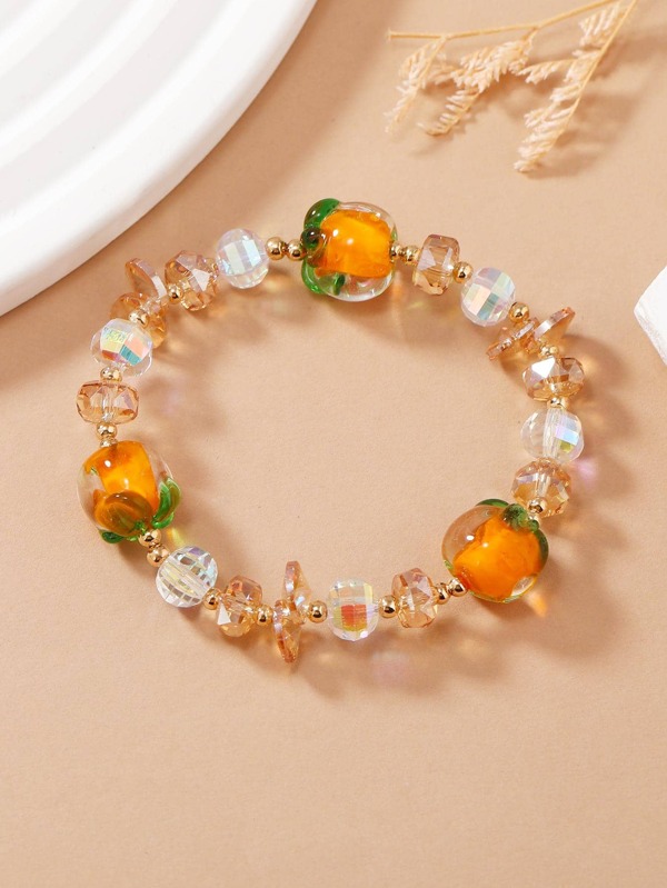 1 Peça Boho Caqui Decoração Pulseira De Conta Para Mulheres Para Presente