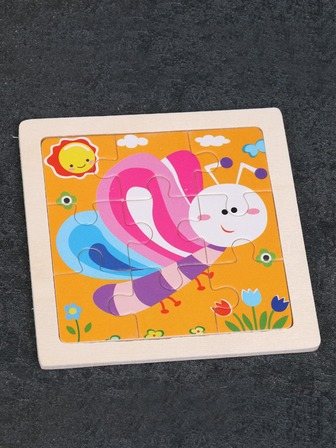 1入組卡通動物印花拼圖