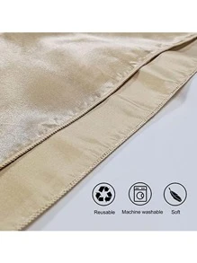 1pc Solid Color Napkin Cloth - Champagne - View 3