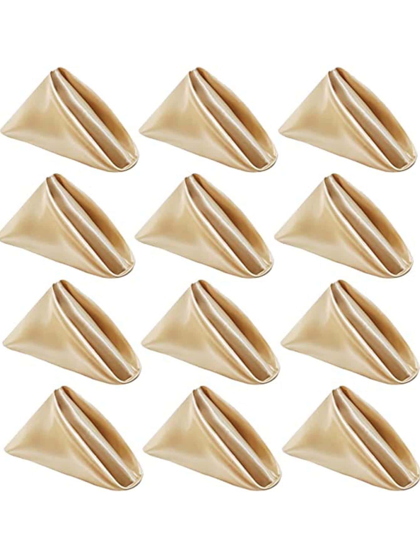 1pc Solid Color Napkin Cloth - Champagne - View 1