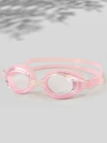 5入組泳鏡和游帽和鼻夾和耳塞和抽繩細節游泳包套裝 - 粉色 - 查看 3