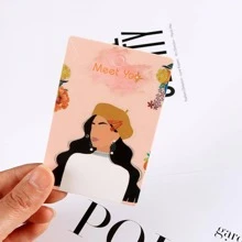 10pcs Figure Graphic Jewelry Storage Card